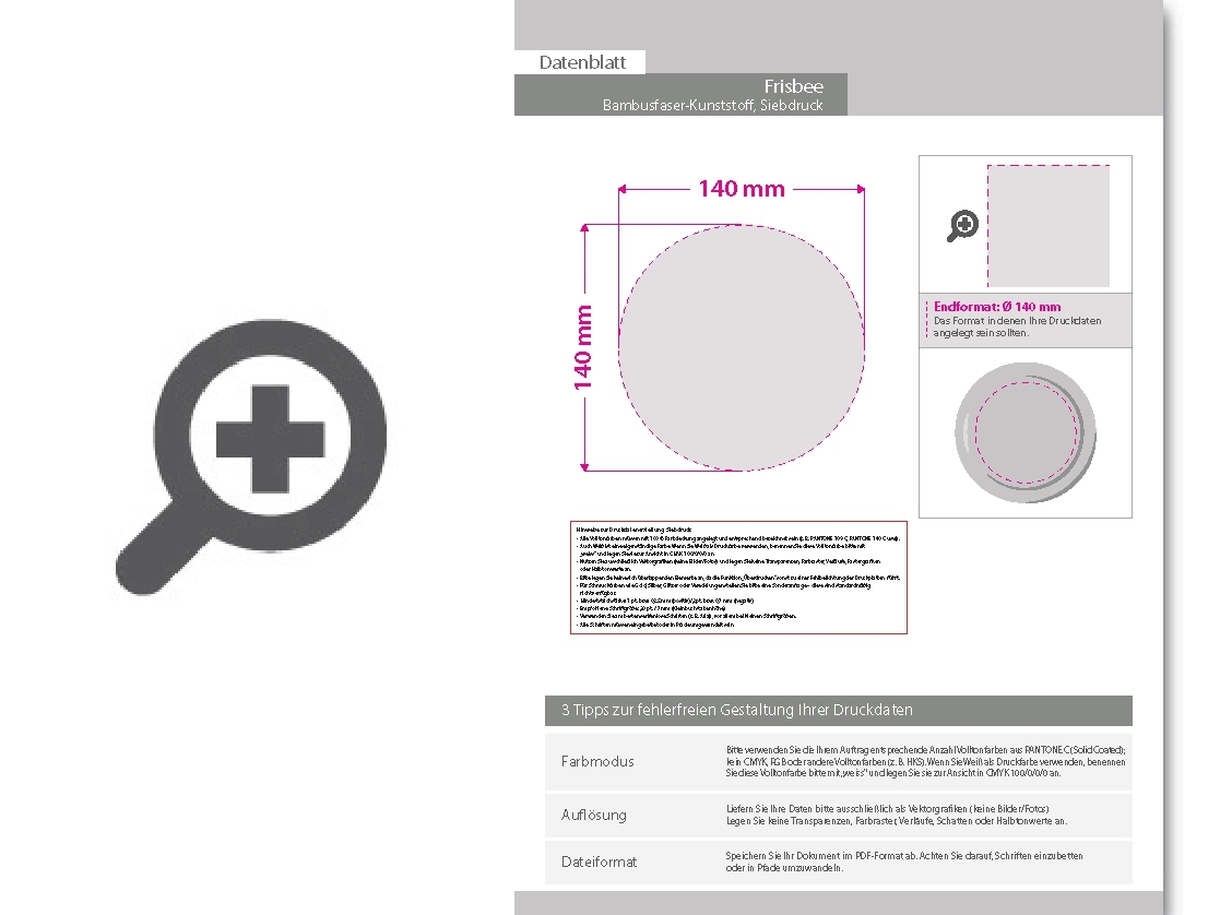 Product Bild frisbee_aus___kologischem_bambusfaser-kunststoff_Ø_22_8_cm